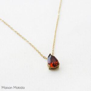 Chaîne Grenat synthétique (Rouge Profond)