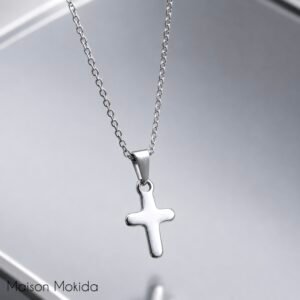 Chaîne petite croix- couleur argent 🔗