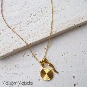 Chaine rayon soleil et piment ( or )