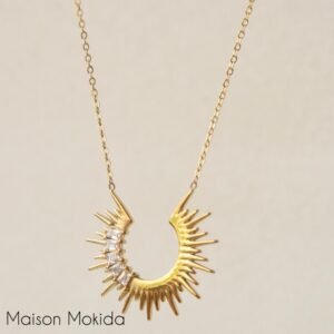 Chaîne rayon de soleil á pierres scintillantes